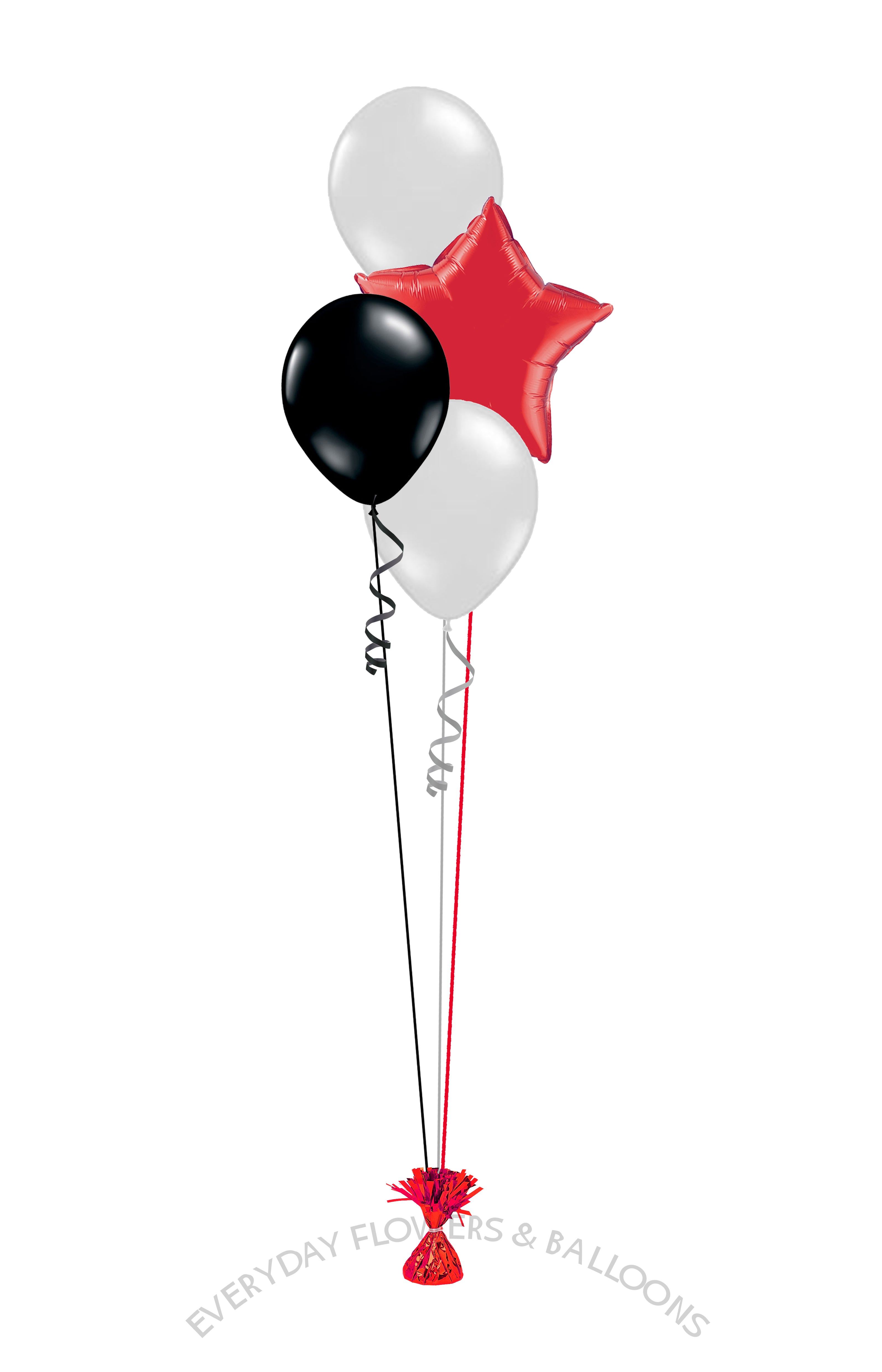 Centerpiece Star 3 Latex Balloons