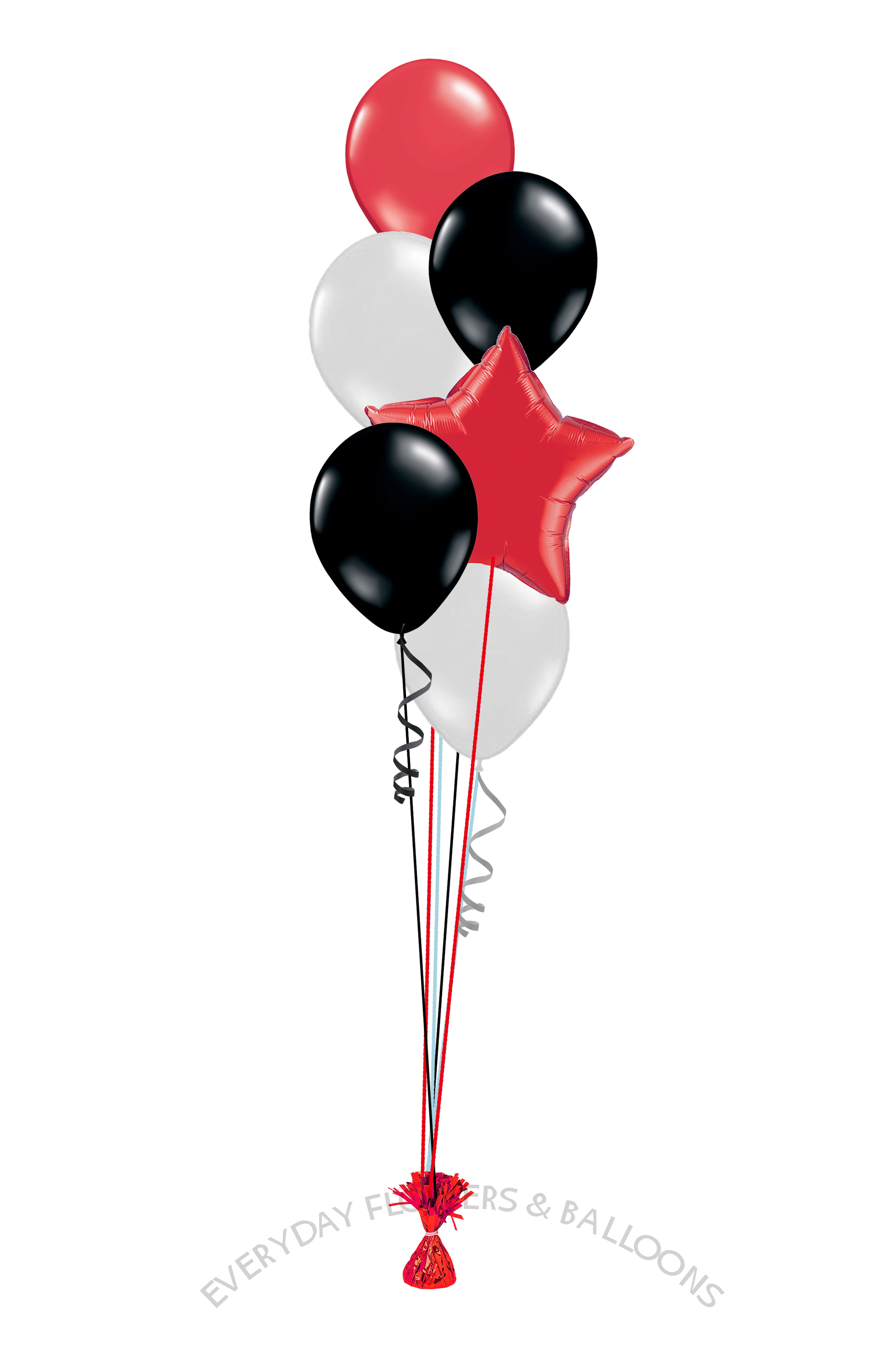 Centerpiece Star 5 Latex Balloons