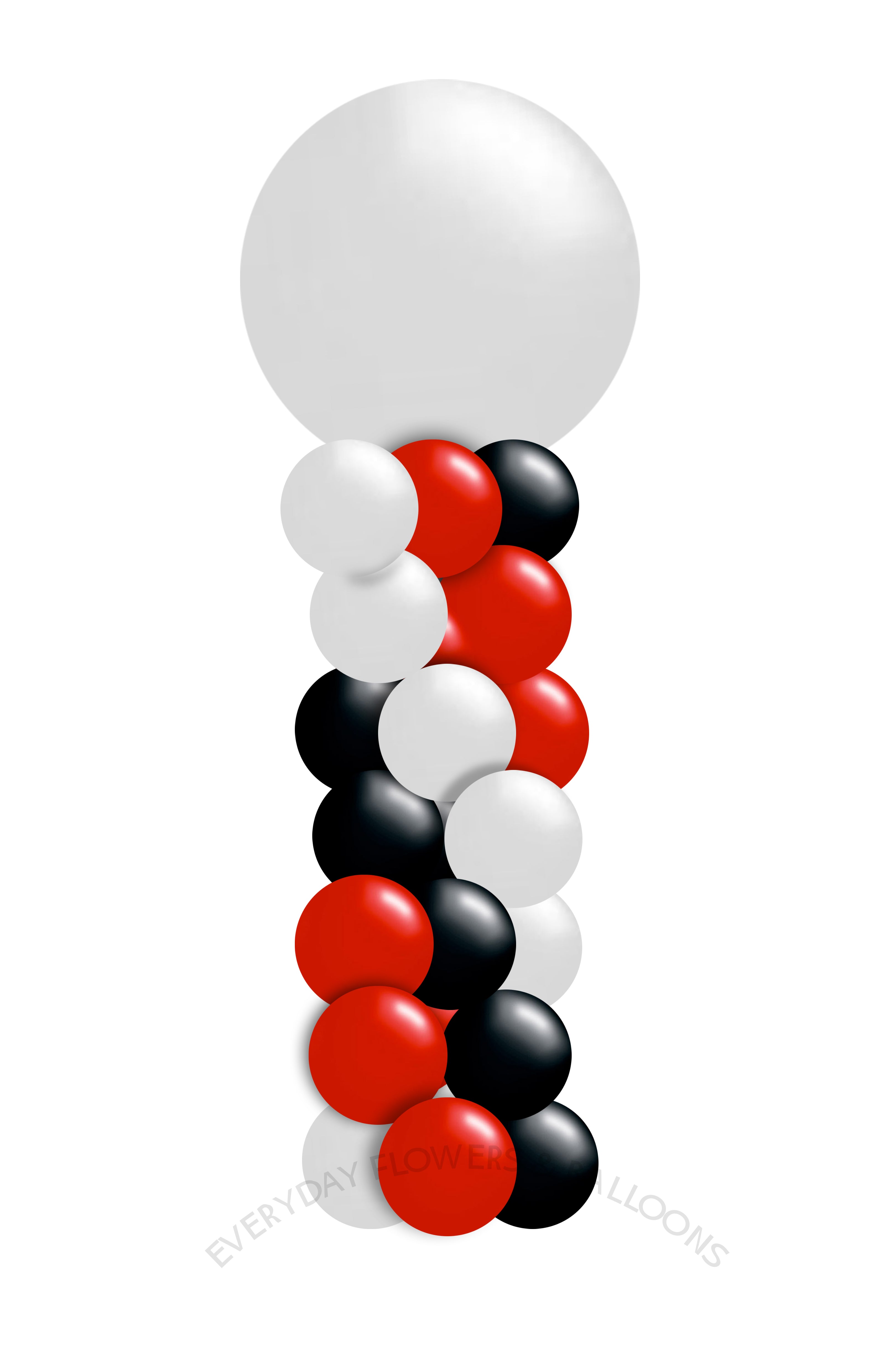 Column 8 ft Topper 36in Latex – Redwood City Florist & Balloons