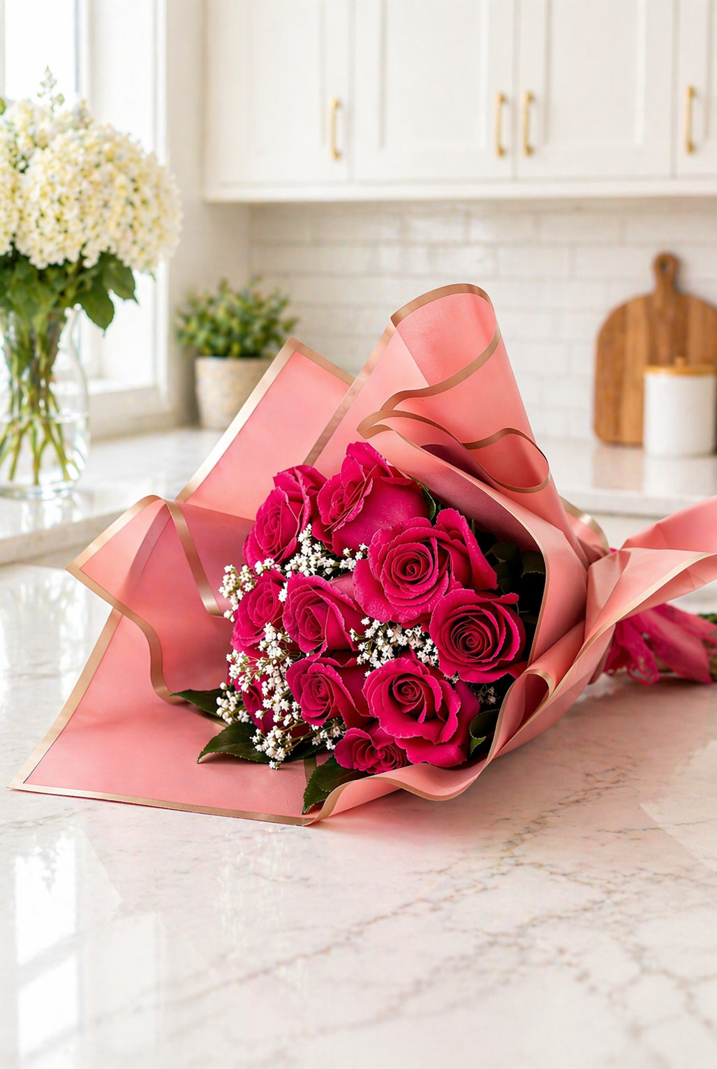 Premium Pink Rose Bouquet